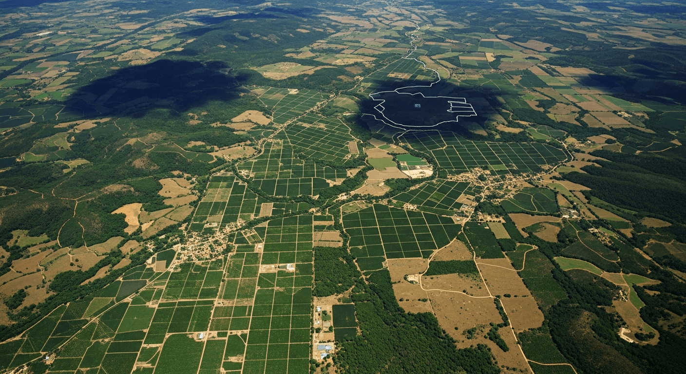 Mapa interativo Crivo Rural